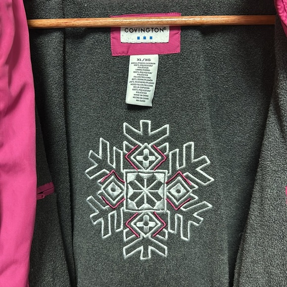 Covington Pink with white stripe size XL winter coat - Picture 13 of 16